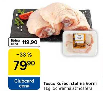 Tesco Kuřecí stehna horní, 1 kg 