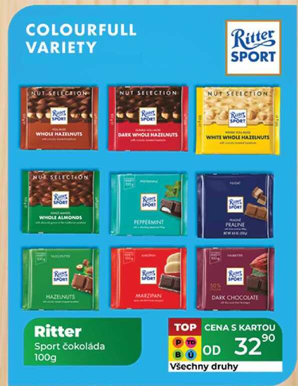 Ritter Sport čokoláda 100g 