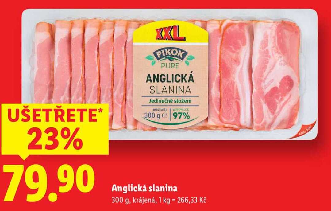 Anglická slanina, 300 g