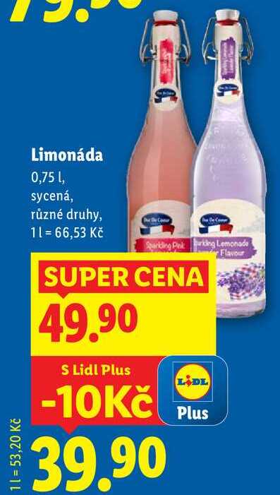 Limonáda, 0,75 l