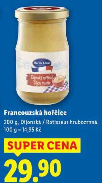 Francouzská hořčice, 200 g