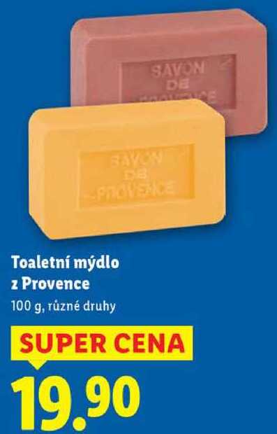 Toaletní mýdlo z Provence, 100 g