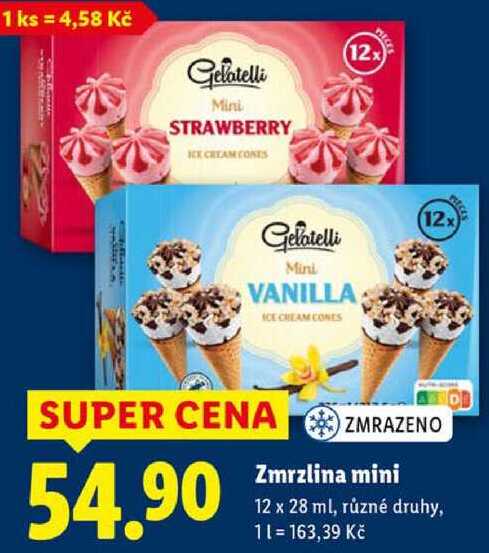 Zmrzlina mini, 12x 28 ml