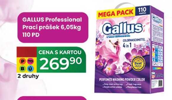 GALLUS Professional Prací prášek 6,05kg 110 PD 