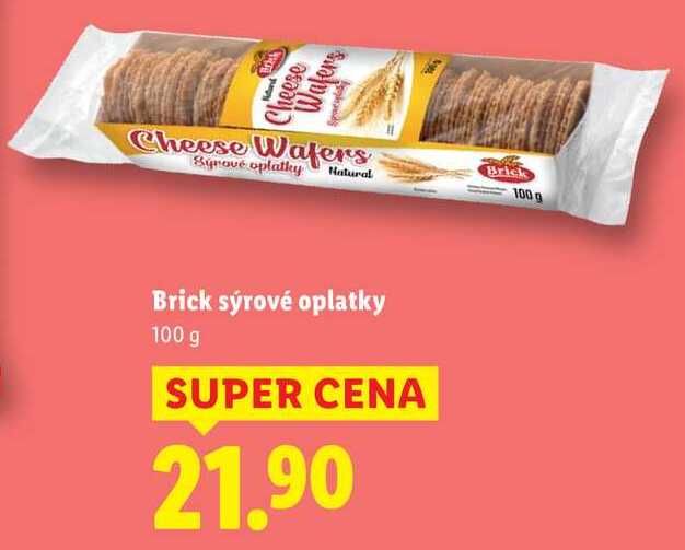 Brick sýrové oplatky, 100 g