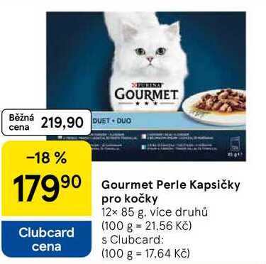 Gourmet Perle Kapsičky pro kočky, 12x 85 g 