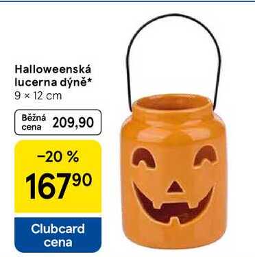 Halloweenská lucerna dýně, 9 × 12 cm  