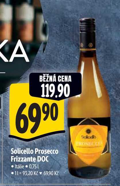  Solicello Prosecco Frizzante DOC  0,75 l