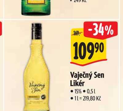   Vaječný Sen Likér 15% 0,5 l