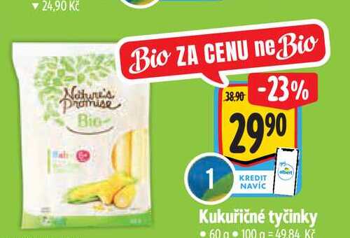   Kukuřičné tyčinky 60 g  