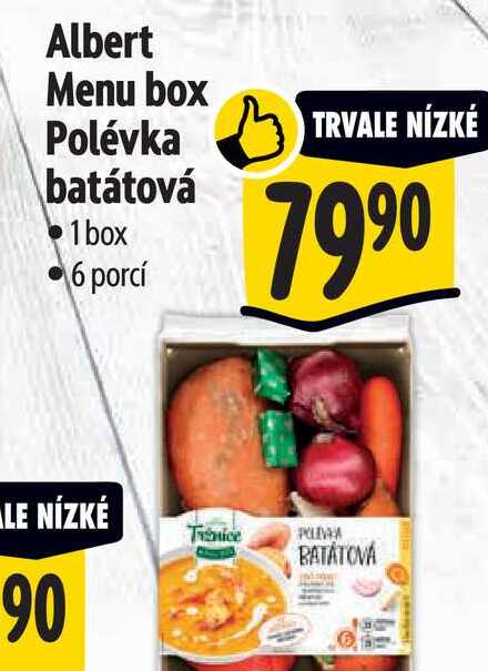 Albert Menu box Polévka batátová 1box 