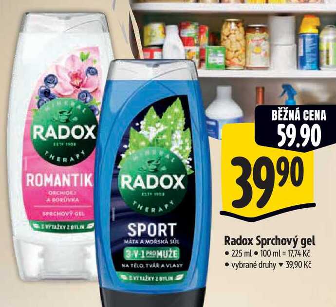   Radox Sprchový gel 225 ml 