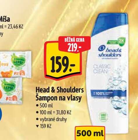  Head & Shoulders Šampon na vlasy  500 ml  
