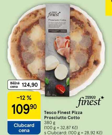 Tesco Finest Pizza Prosciutto Cotto, 380 g  