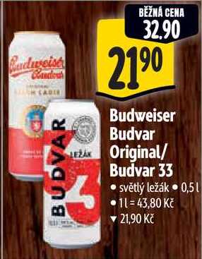 Budweiser Budvar 33, 0,5 l