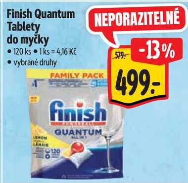 Finish Quantum Tablety do myčky, 120 ks  