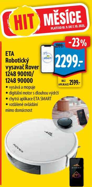 ETA Robotický vysavač Rover 1248 90010/1248 90000 