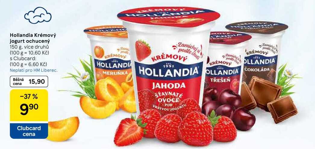Hollandia Krémový jogurt ochucený, 150 g 