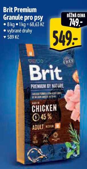 Brit Premium Granule pro psy, 8 kg
