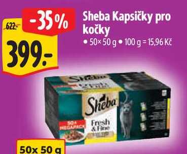 Sheba Kapsičky pro, 50x 50 g