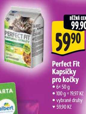 Perfect Fit Kapsičky pro kočky, 6x 50 g