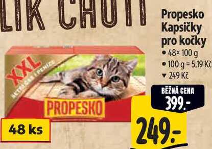 Propesko Kapsičky pro kočky, 48x 100 g