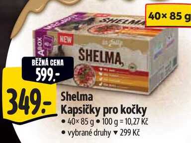 Shelma Kapsičky pro kočky, 40x 85 g