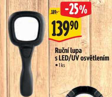 Ruční lupa s LED/UV osvětlením 