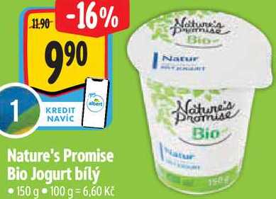 Nature's Promise Bio Jogurt bílý, 150 g