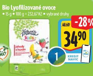 Bio Lyofilizované ovoce, 15 g