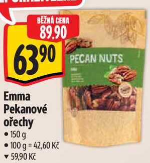 Emma Pekanové ořechy, 150 g 
