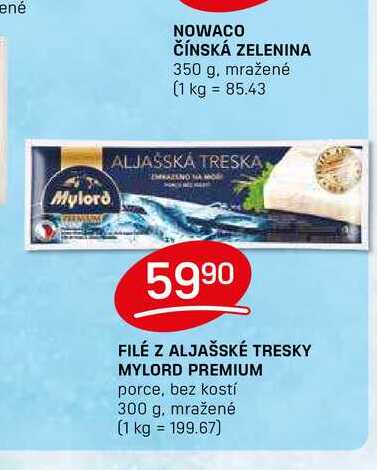 FILÉ Z ALJAŠSKÉ TRESKY MYLORD PREMIUM porce, bez kostí 300 g