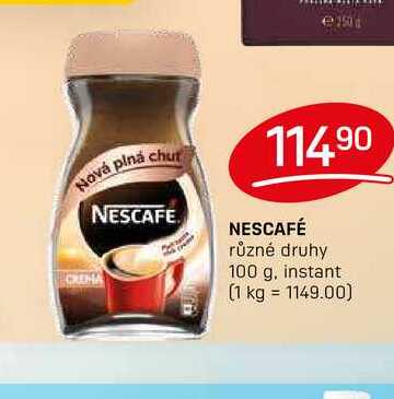 NESCAFÉ různé druhy 100 g