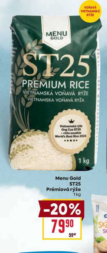 Menu Gold ST25 Prémiová rýže 1kg