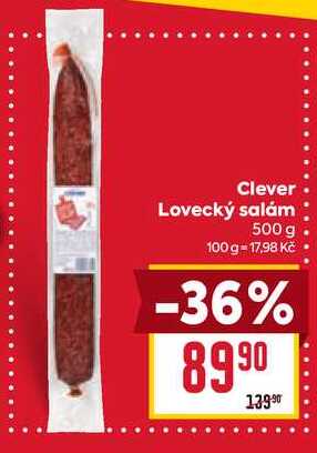 Clever Lovecký salám 500 g