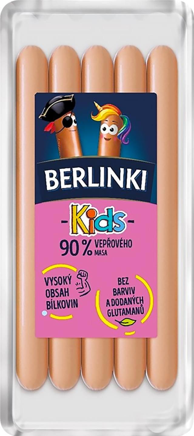 Animex Berlinky Kids Vepřové párky