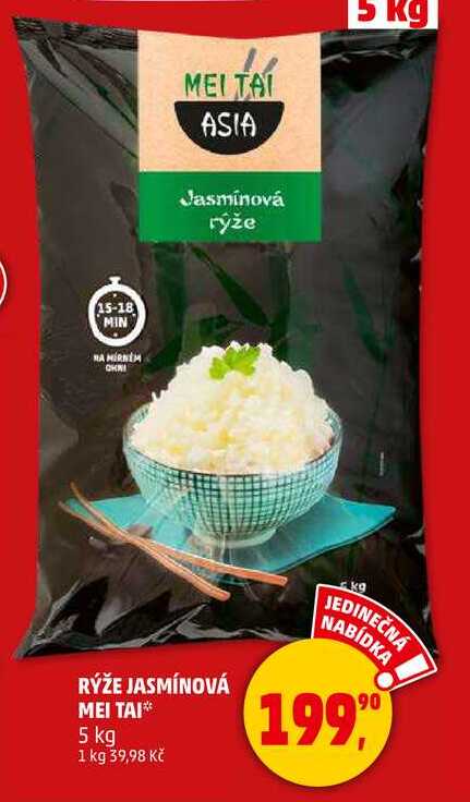 RÝŽE JASMÍNOVÁ MEI TAI, 5 kg   