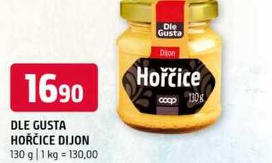 DLE GUSTA HOŘČICE DIJON 130 g