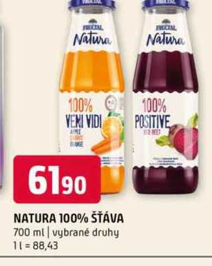 NATURA 100% ŠŤÁVA 700 ml