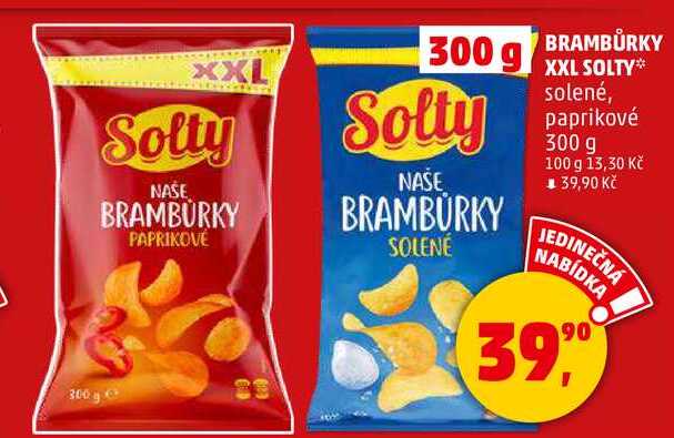 BRAMBŮRKY XXL SOLTY solené, 300 g 