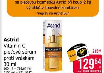 Astrid Vitamin C pleťové sérum proti vráskám 30 ml