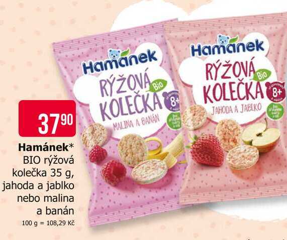 Hamánek BIO rýžová kolečka 35 g