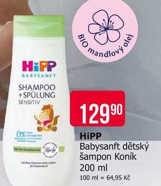 HiPP Babysanft dětský šampon Koník 200 ml 