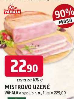 MISTROVO UZENÉ VÁHALA 100g