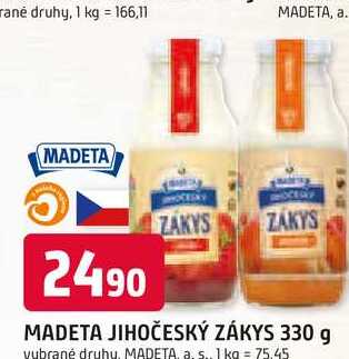 MADETA JIHOČESKÝ ZÁKYS 330 g 