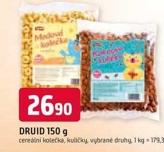 DRUID 150 g cereální kolečka, kuličky