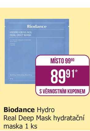 Biodance Hydro Real Deep Mask hydratační maska 1 ks 