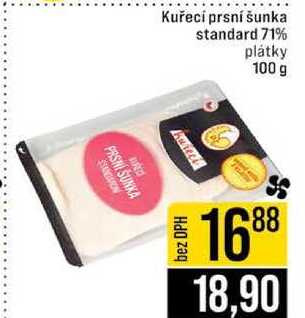 Kuřecí prsní šunka standard 71% 100 g