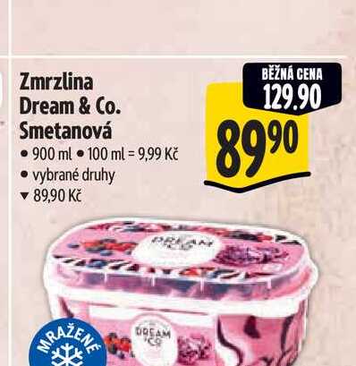 Zmrzlina Dream & Co. Smetanová  