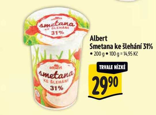  Albert Smetana ke šlehání 31% 200 g 
